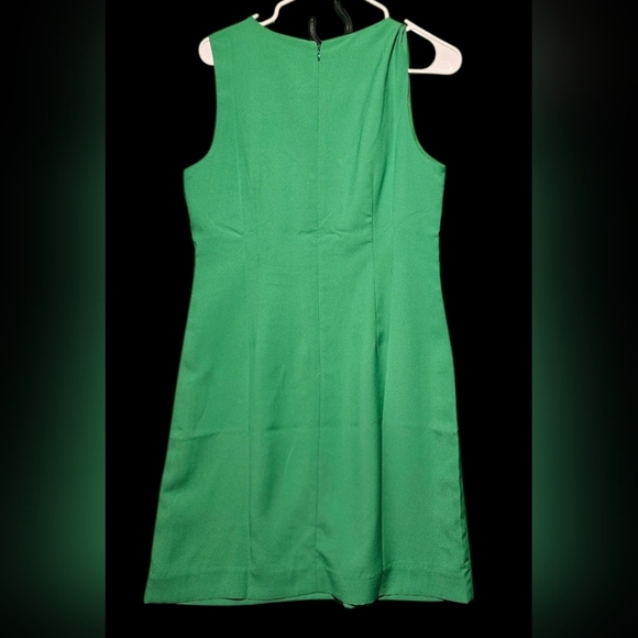 J.Crew NWT Elegant Green Sleeveless Dress Size 8 PTP 19 - Picture 3 of 4